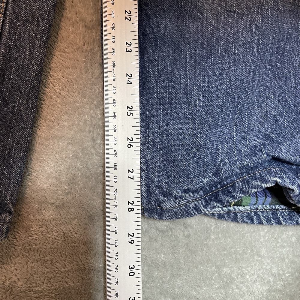 Lands End Men Flannel Lined Relaxed Taper Jean 33x28* Workwear Gorpcore Outdoors - Picture 8 of 10